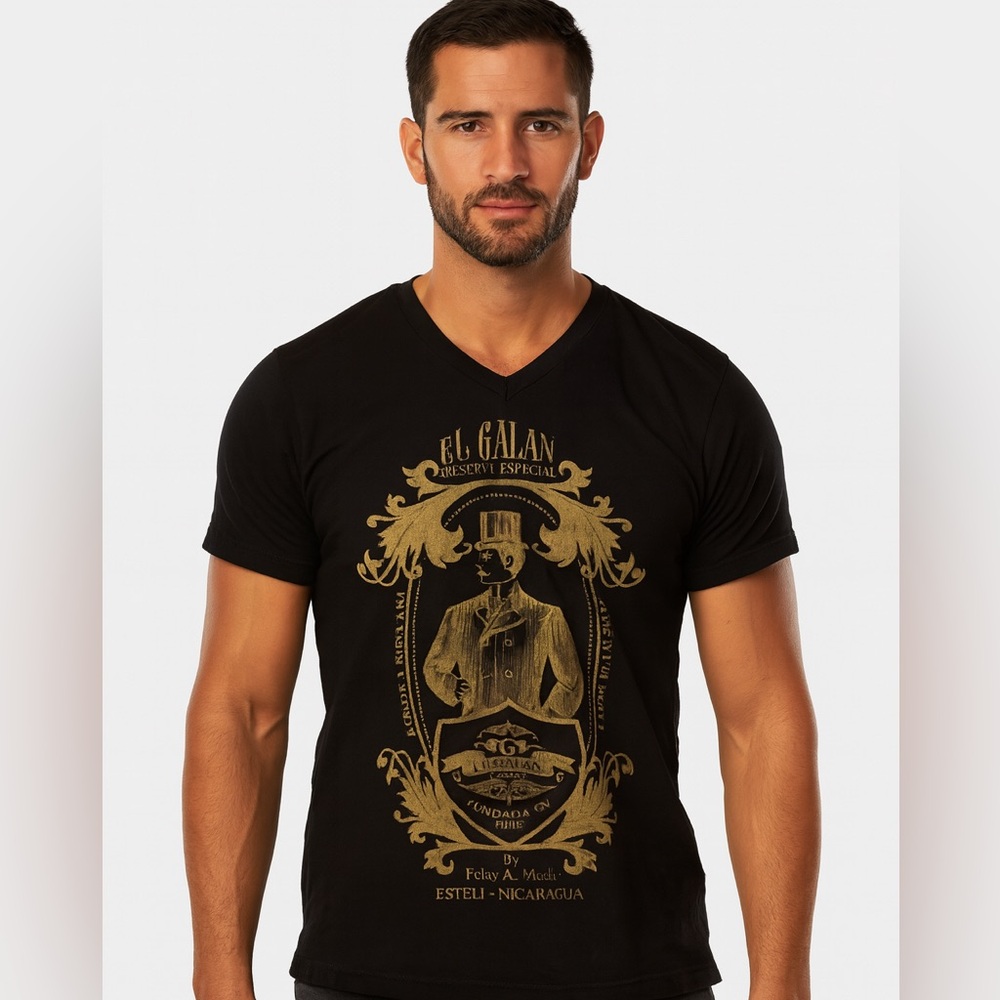 Ok El Galan Felix Mesa master blender cigar t shirt boxy tee size large